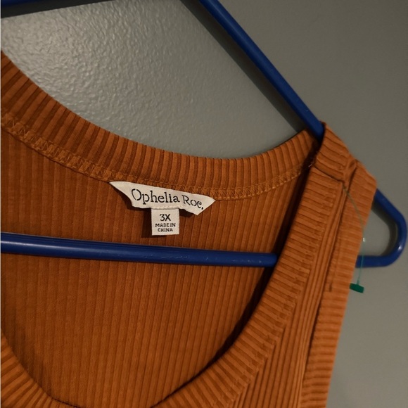 Orange Sleeveless Bodycon Maxi Dress Scoop Neck - Picture 3 of 6